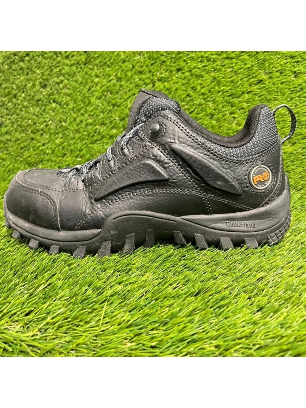 Timberland PRO Mudsill Mens Size 7.5 Black Hiker Steel Toe Safety Work Shoes